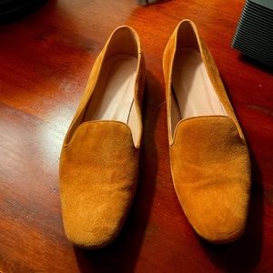Woman’s suede loafer